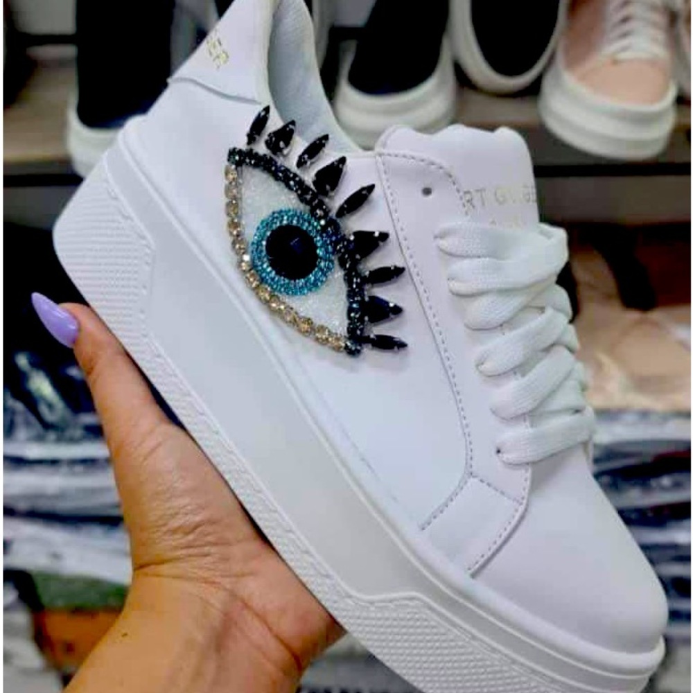 White sneakers